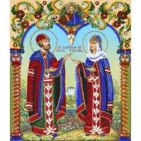 Набор для вышивания бисером "Петр и Феврония" (Икона)